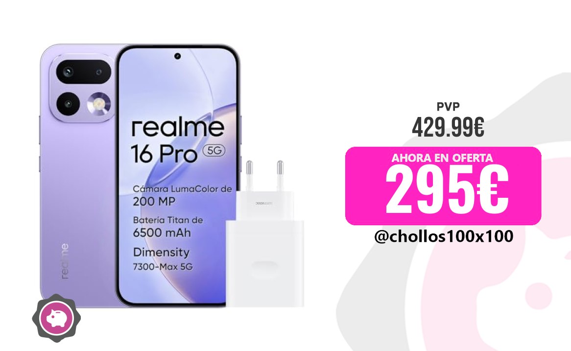 Realme Pro Realme 16 Pro 5G Smartphone, 8Gb+256Gb, Pantalla Amol