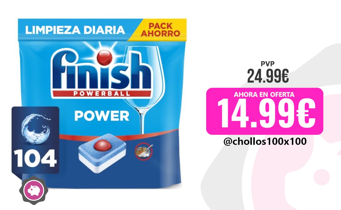 Pastillas Lavavajillas Finish Powerball Power All In 1 Pastillas Pa