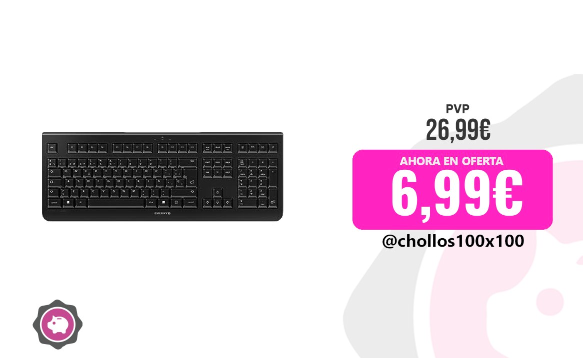Cherry Keyboard Personal Cherry Kw 3000, Teclado Inalámbrico Con T