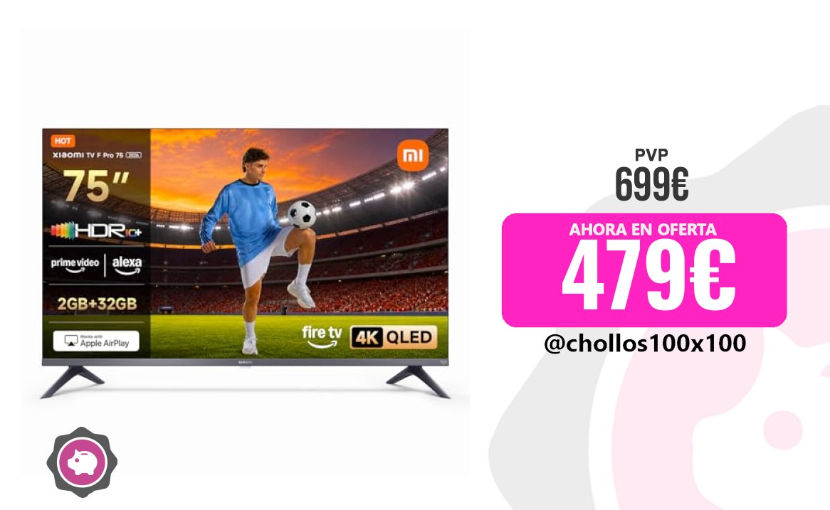 Xiaomi TV En El Hogar Xiaomi TV F Pro 75, 75 Pulgadas (190 Cm