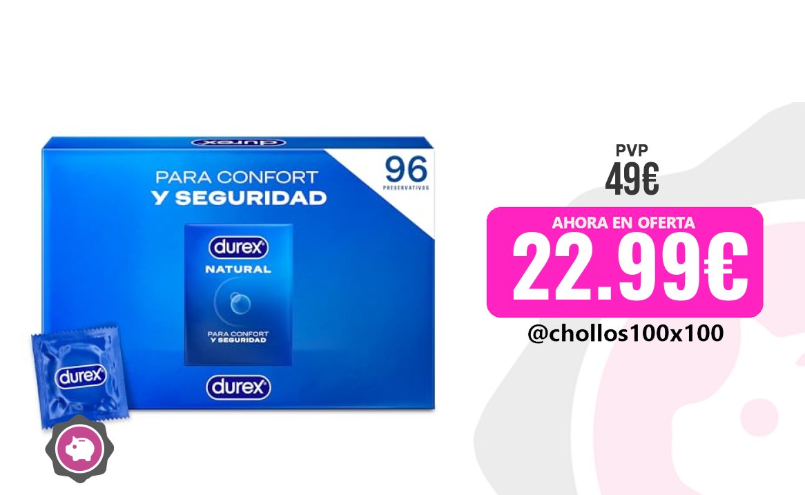 Durex Preservativos Durex Pack Preservativos Natural, Para Confort