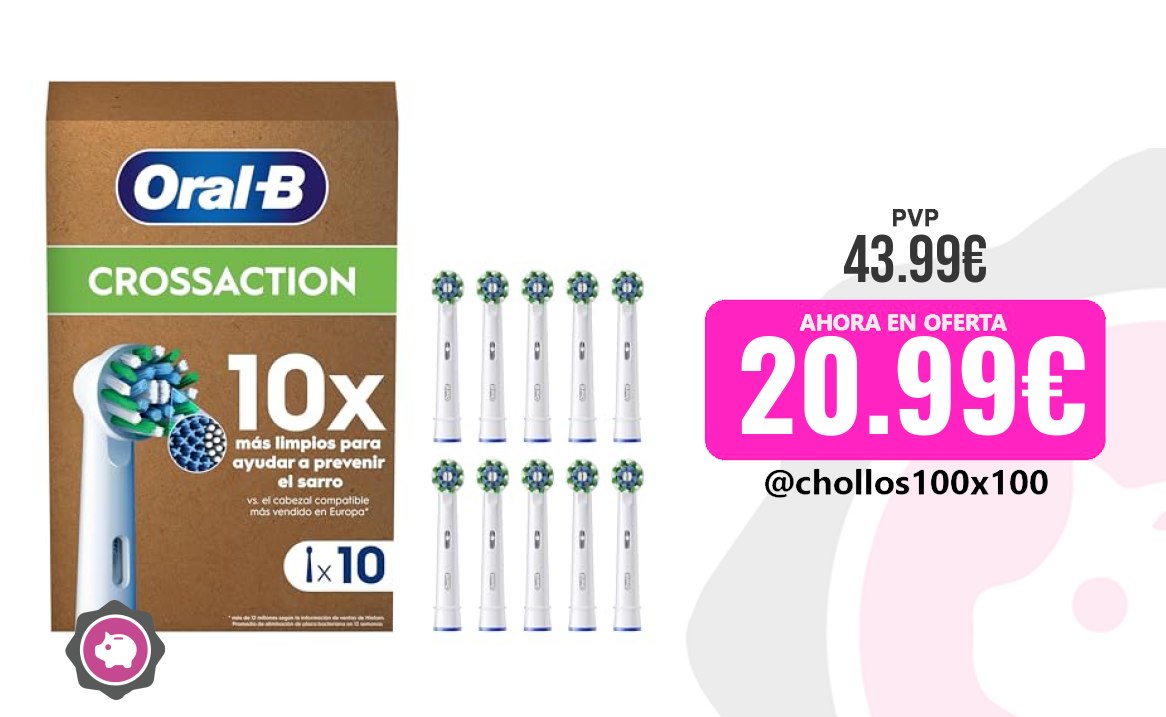 Cabezales Recambio Para El Cuidado Personal Oral-B Pro Crossaction C