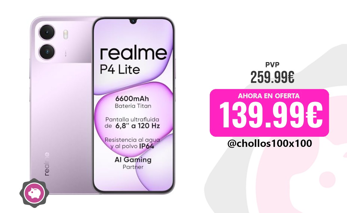 Smartphone Realme Smartphone Realme P4 Lite 4G, 4Gb+256Gb, Panta