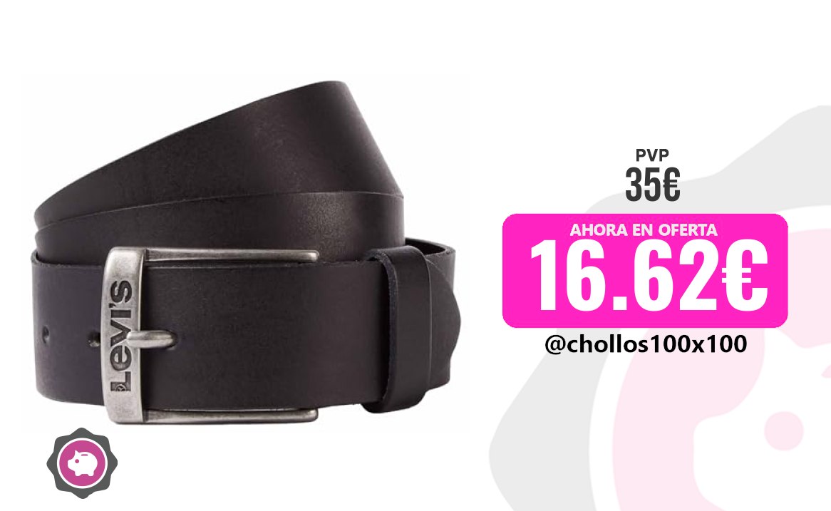 Cinturón Levi's Levi's New Duncan, Cinturón Unisex Adulto, Negro (Regu