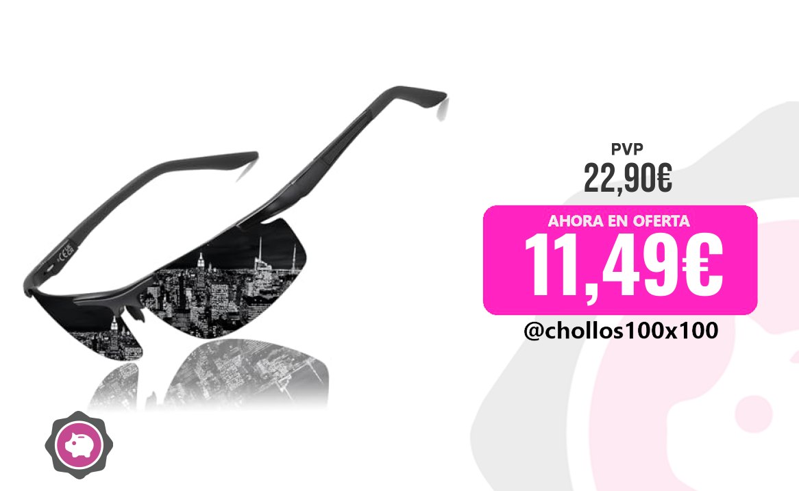 CUPONAZO Perfectmiaoxuan Gafas de Sol Hombre Mujer Deportivas Polarizadas Cond