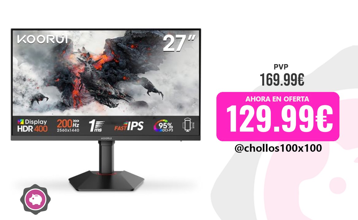 Monitor Gaming Personal Koorui G2722P Monitor Gaming 27 Pulgadas, 2