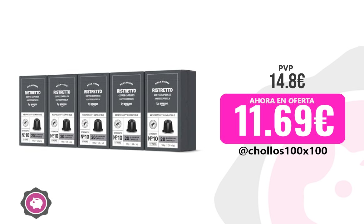 Cápsulas Ristretto By Amazon - Cápsulas De Café Ristretto, Tue