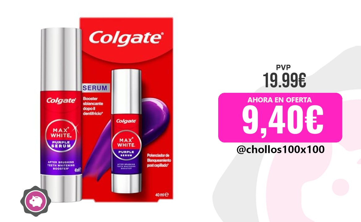 Colgate Sérum Colgate Max White Sérum Morado 40Ml, Blanqueador De
