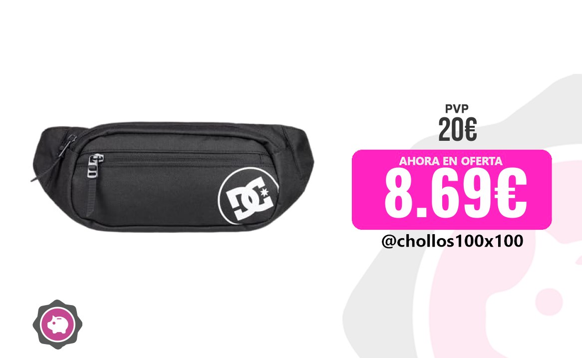 Bolso Cintura Dc Shoes Baggoff Pack De Cintura, Hombre, Negro, Talla