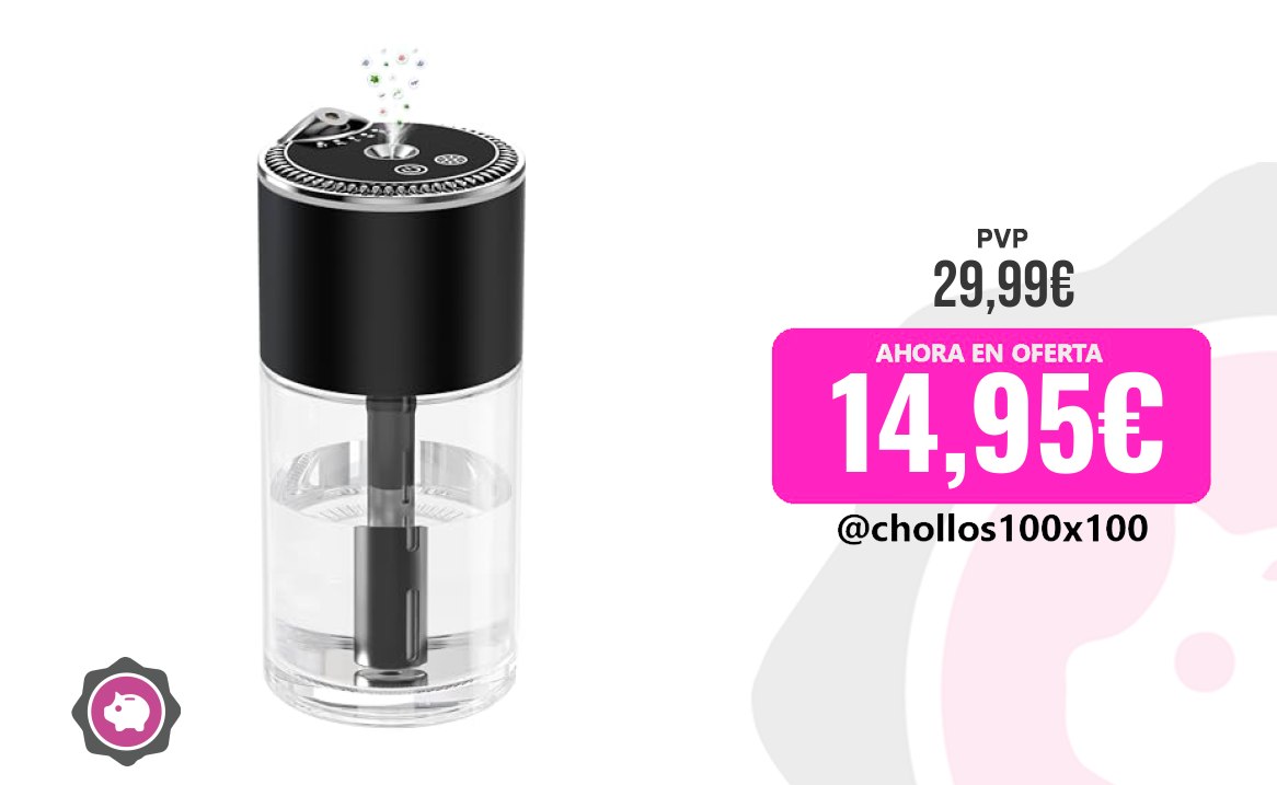 CUPONAZO Difusor de aceite esencial, ambientador de coche, difusores de aromatera