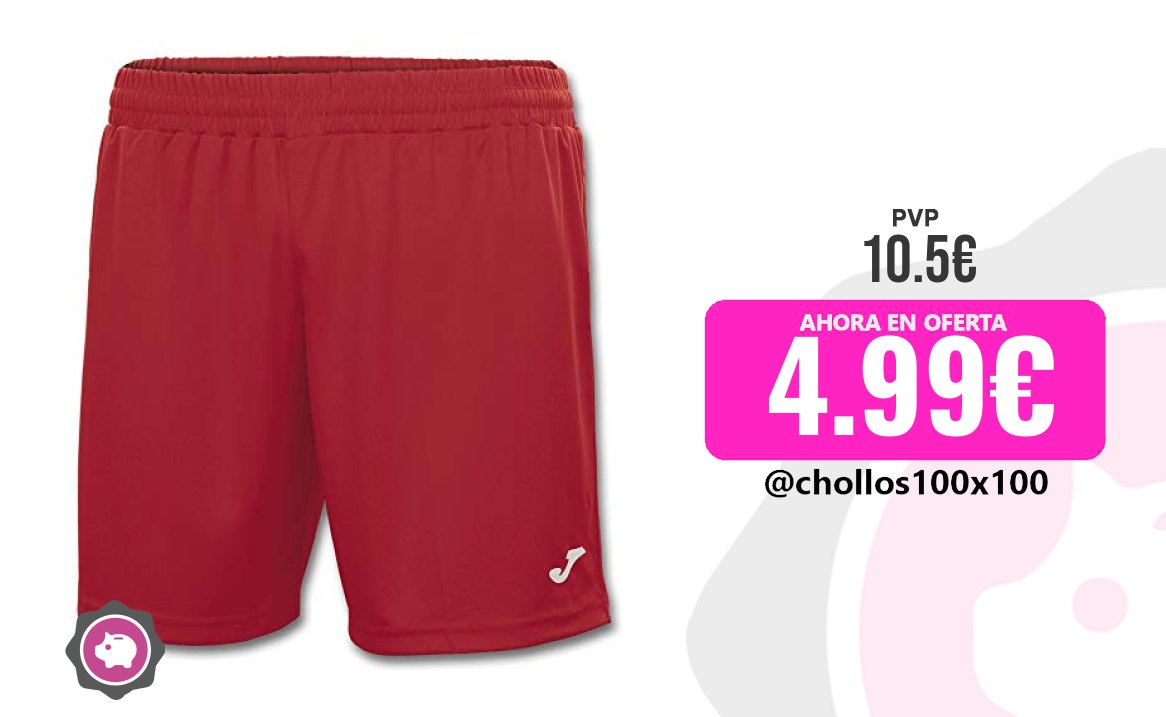 Pantalón Deportivo Joma Pantalón Corto Deportivo Hombre, 6Xs A 3Xl