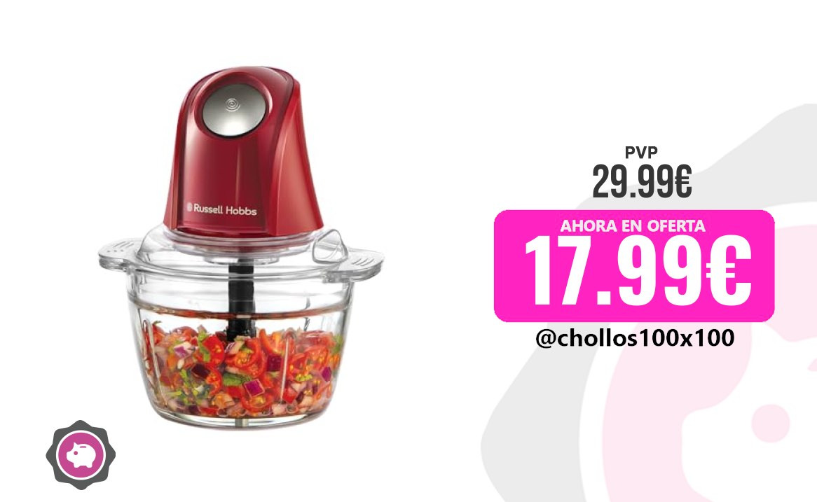 Picadora Eléctrica Russell Hobbs Picadora Eléctrica Mini Desire Red