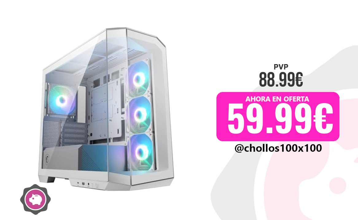 Torre Gaming Personal Msi Mag Pano M100L Pz White – Torre Gaming