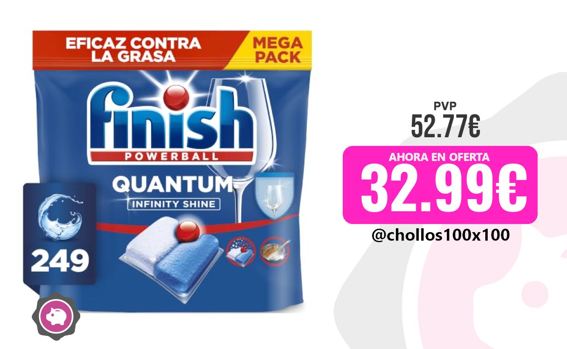 Finish Quantum Finish Quantum Infinity Shine - Pastillas Para Lavav