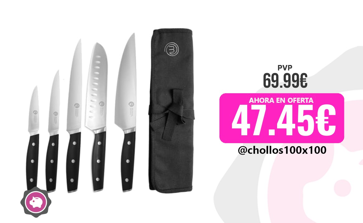 Cuchillos Cocina Masterchef Cuchillos Cocina Con Manta, Juego De Cuchill