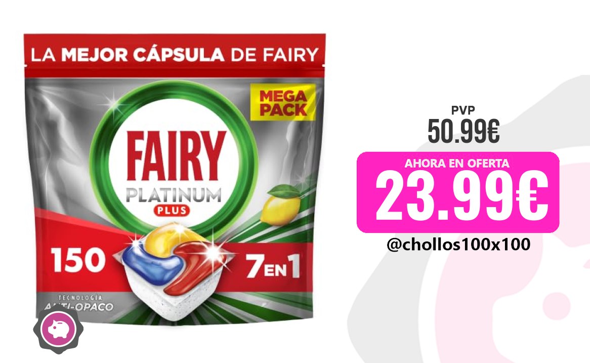 Fairy Limón Fairy Platinum Plus Limón Cápsulas De Lavavajillas T