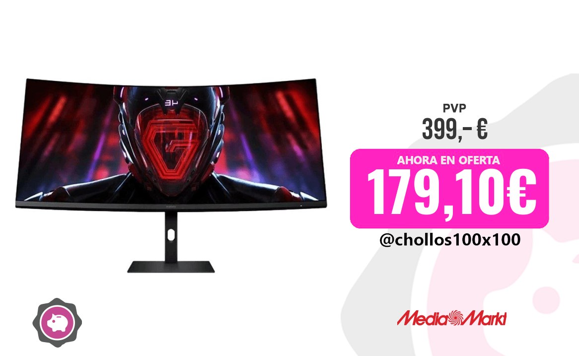 Monitor Gaming Monitor Gaming - Xiaomi G34, 34", Wqhd, 1 Ms, 180 Hz, Freesyn
