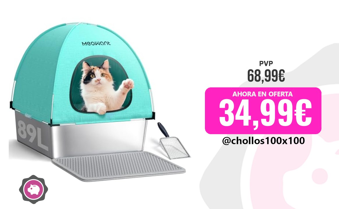 Gato Arenero Para Animales Meowant Arenero Acero Inoxidable Gatos X