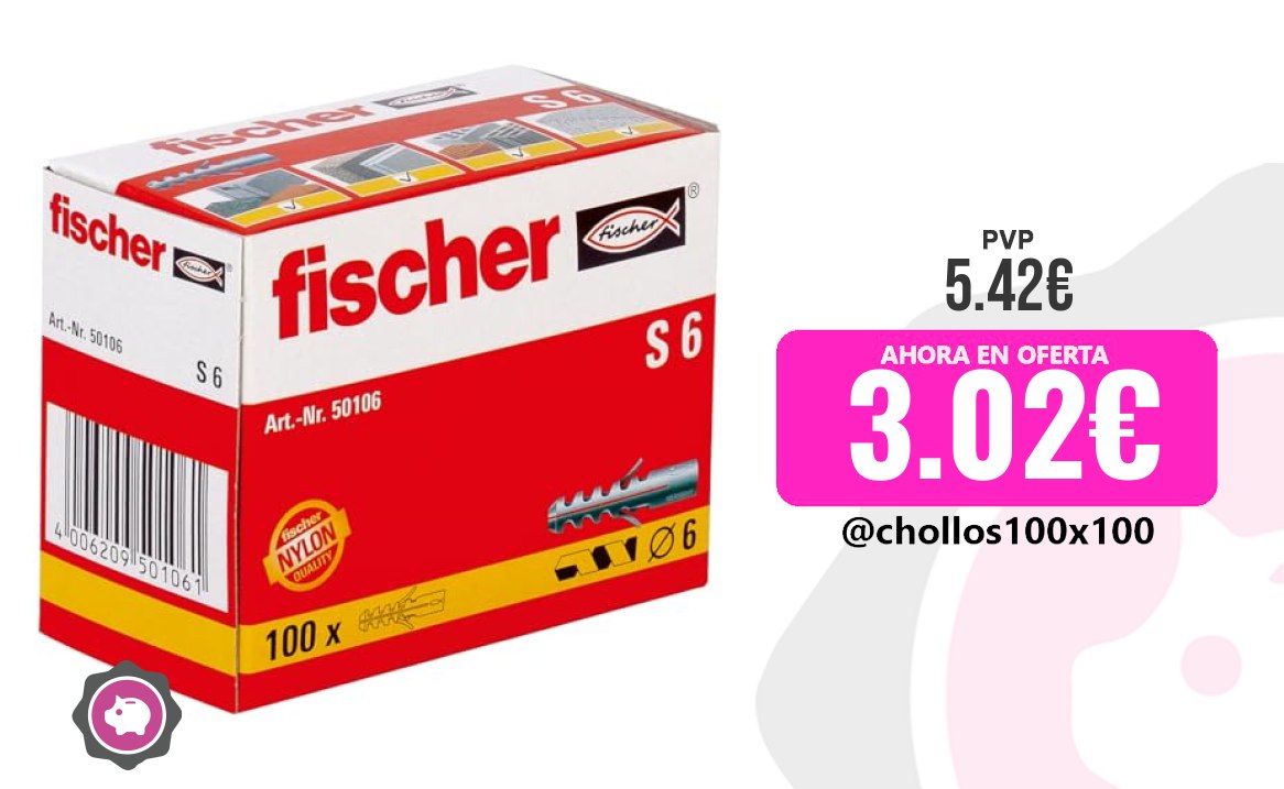 Tacos Nylon Fischer – Tacos S 6 Tacos De Nylon Universal Para Tornil
