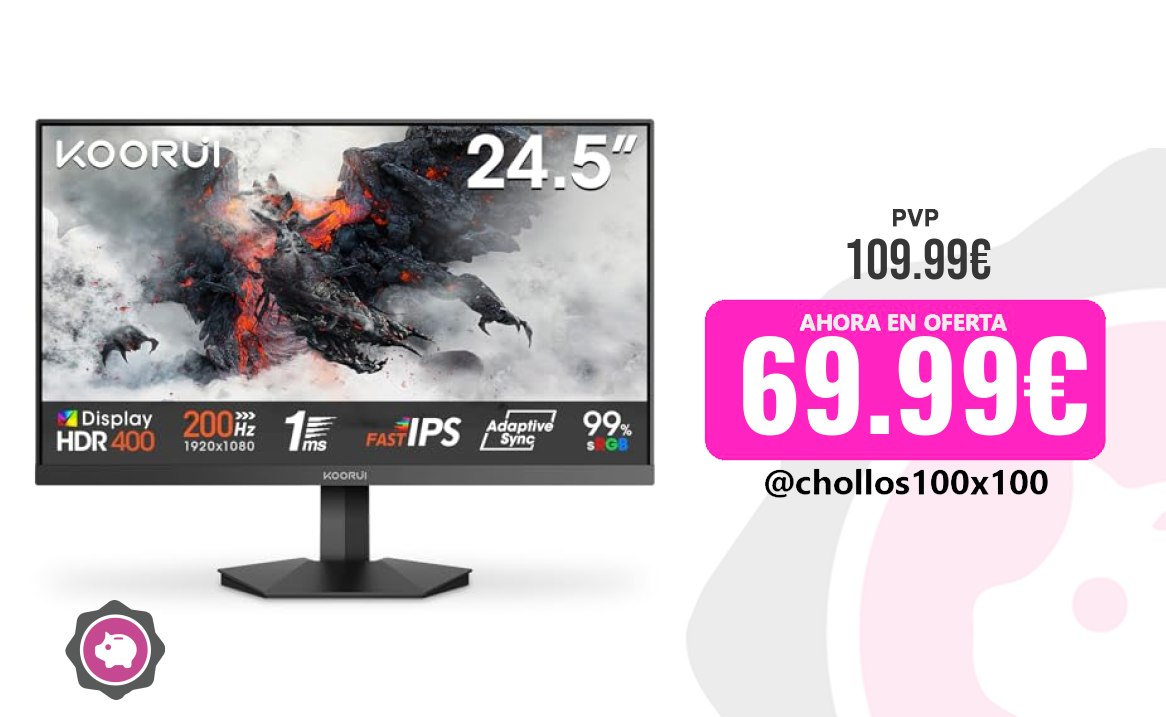 Monitor Gaming Personal Koorui G2511P 24.5 Pulgadas Monitor Gaming