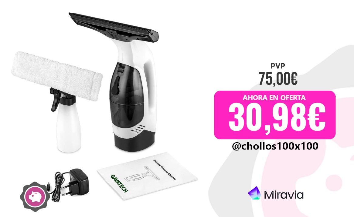 Limpia Cristales Gavatech Wc01 – Limpia Cristales Eléctrico Inalámbrico