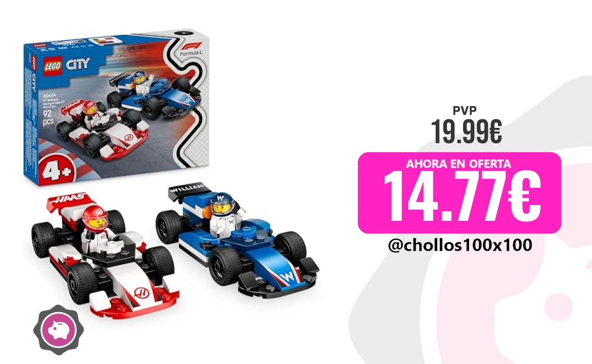 Coches F1 Lego City Coches De F1 Williams Racing Y Haas F1, Set Con C