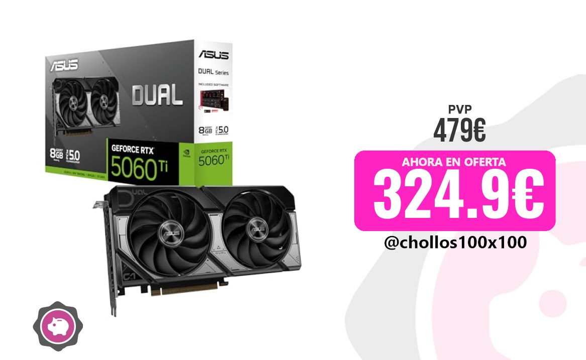 Asus Dual Personal Asus Dual Geforce RTX 5060 Ti 8Gb Gddr7 (Pcie 5