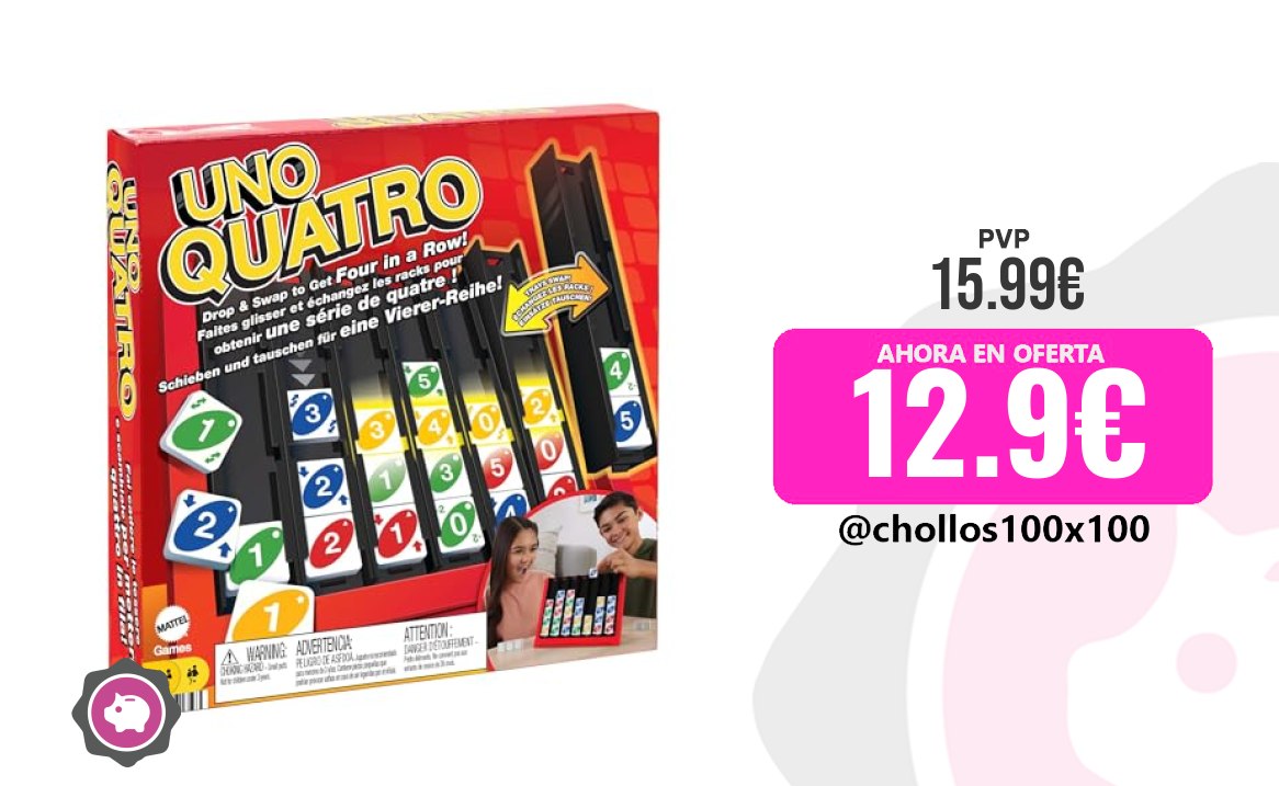 Uno Quatro Mattel Games Uno Quatro Juego De Mesa Cuatro En Raya Con F