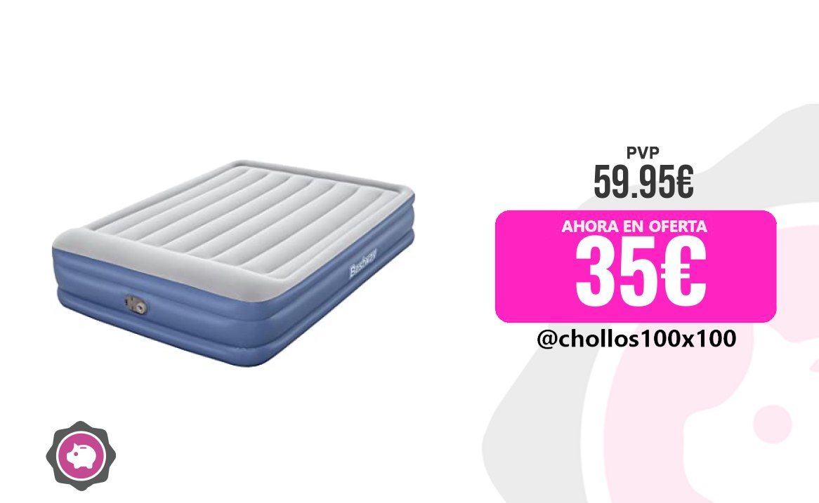 Colchón Inflable 80" X 60" X 18"/2.03M X 1.52M X 46Cm Tritech Air M oferta descuento