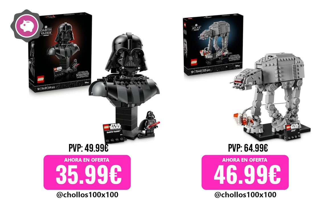 Chollazos Lego Star Wars Lego Star Wars 75439 Darth Vader Bust - Display Model Kit For Ad
