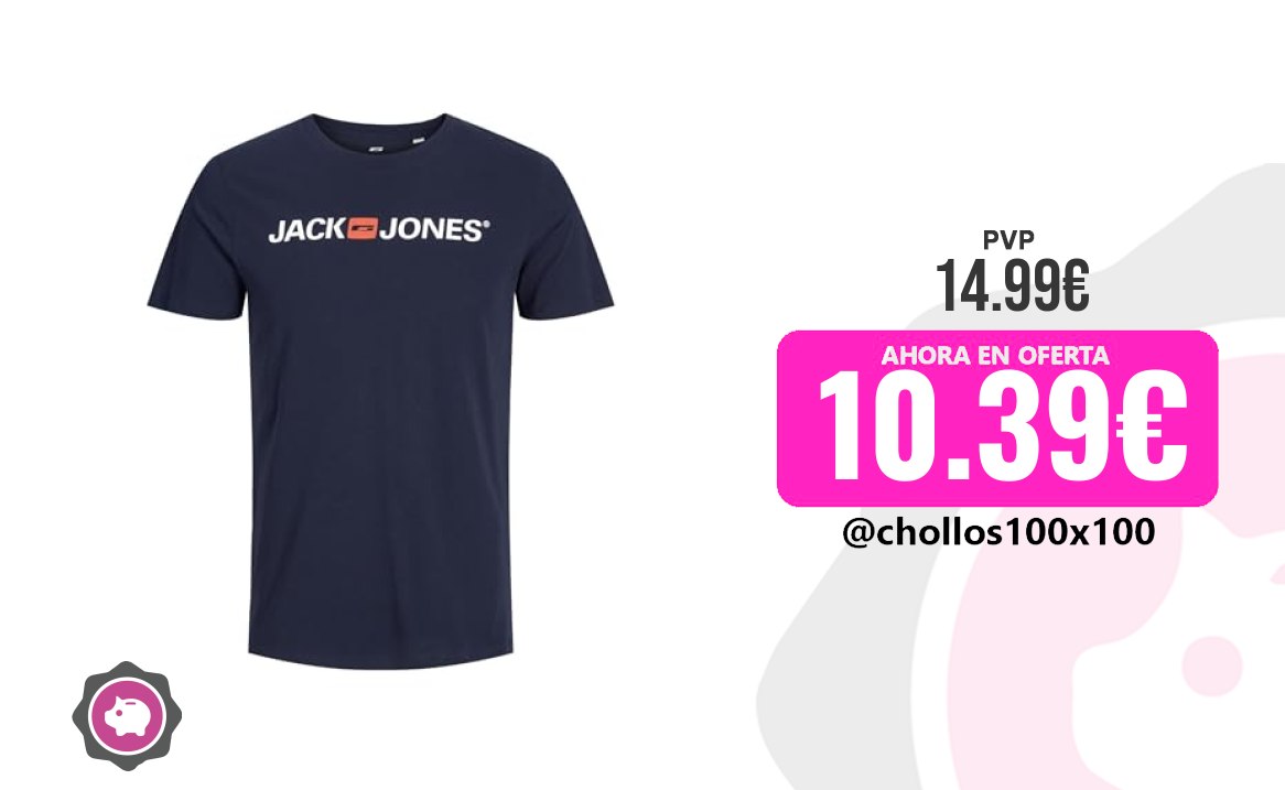 Camiseta Slim Jack & Jones Jjecorp Logo Tee Ss Crew Neck Noos, Camiseta