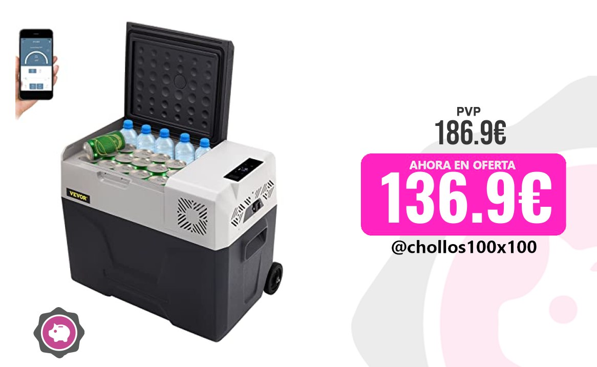 Nevera Portátil Vevor Nevera Termoeléctrica Portátil 40L Nevera De Vi
