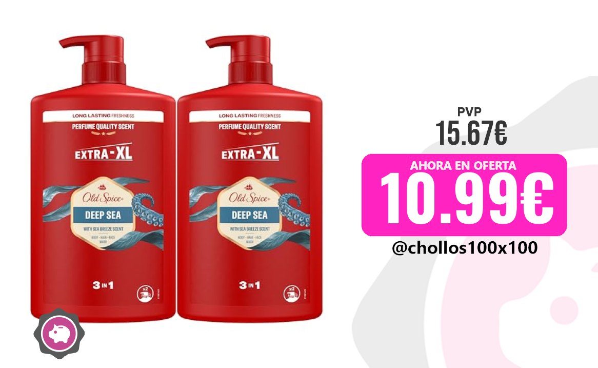 Old Spice Old Spice Deep Sea Gel De Ducha Y Champú Para Hombres 2X10
