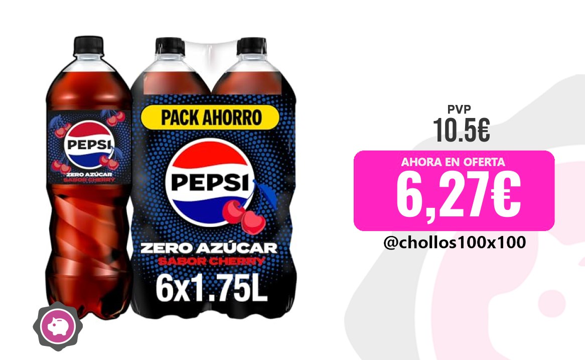 Pepsi Zerocherry Pepsi Zero Cherry Refresco De Cola Con Cero Azú
