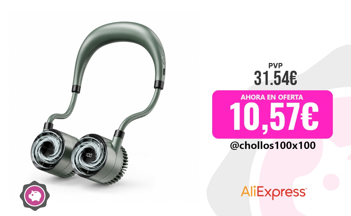 Mini Ventilador Home - Mini Ventilador De Cuello Portátil 5W, Recargable