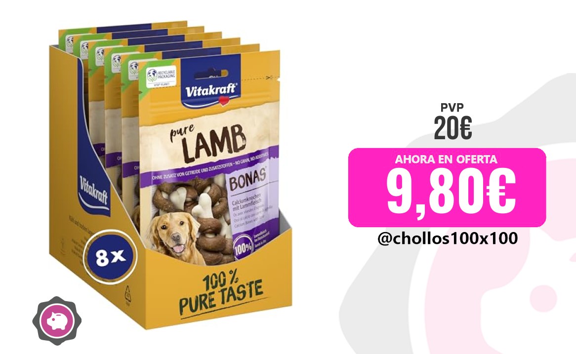 Vitakraft Lamb Para Animales Vitakraft Pure Lamb Bonas, Golosinas P