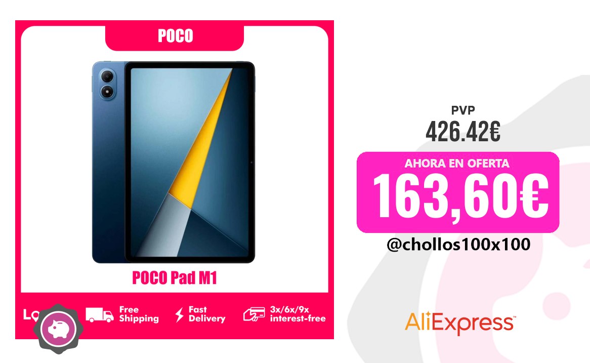 Poco Pad Poco Pad M1 Wifi 8Gb 256Gb Tablet PC 12.2" Pantalla 2.5K Batería 1