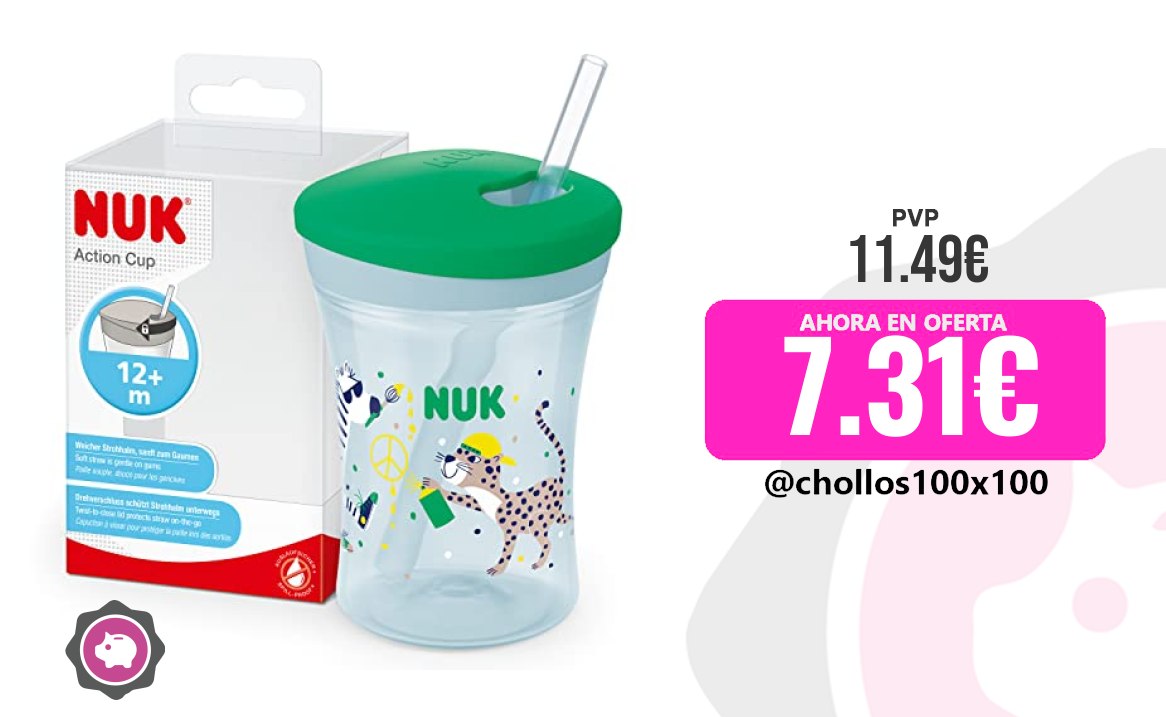 Taza Nuk Para Bebé Nuk Action Cup Taza Para Niños +12 Meses P