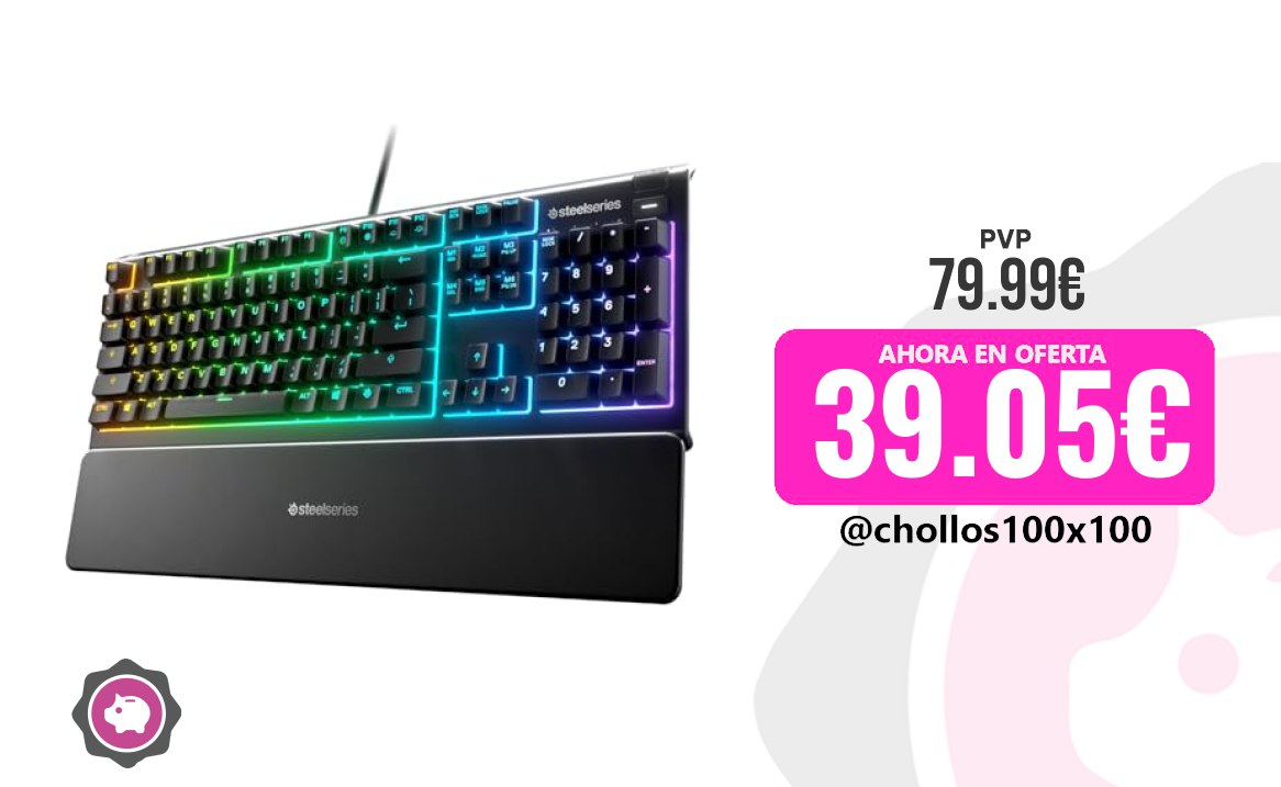 Apex 3 Personal Steelseries Apex 3 - Teclado Gaming - Iluminación