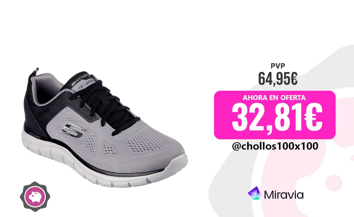Skechers Track Skechers Zapatillas Track Grises 232698-Gybk , Para Hombre