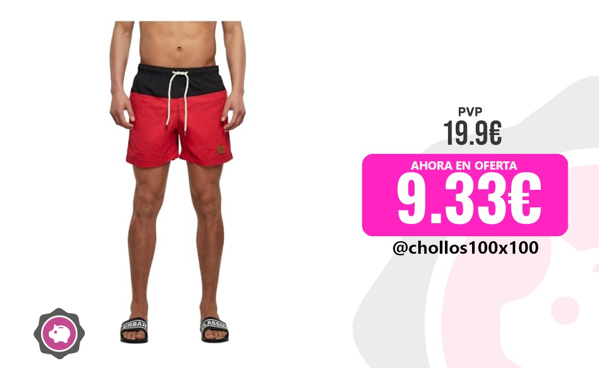 Bañador Urbano Urban Classics Bañador Para Hombre Estilo Moderno, Berm