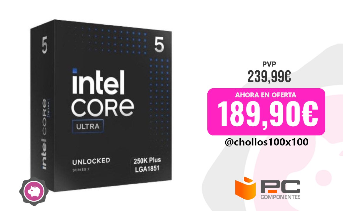 Intel Ultra Procesador Intel Core Ultra 5 250K Plus 18 Núcleos 3.6 GHz F