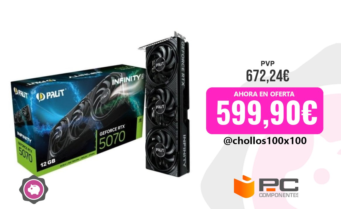 Geforce Rtx5070 Tarjeta Gráfica Palit Geforce RTX 5070 Infinity 3 12Gb G