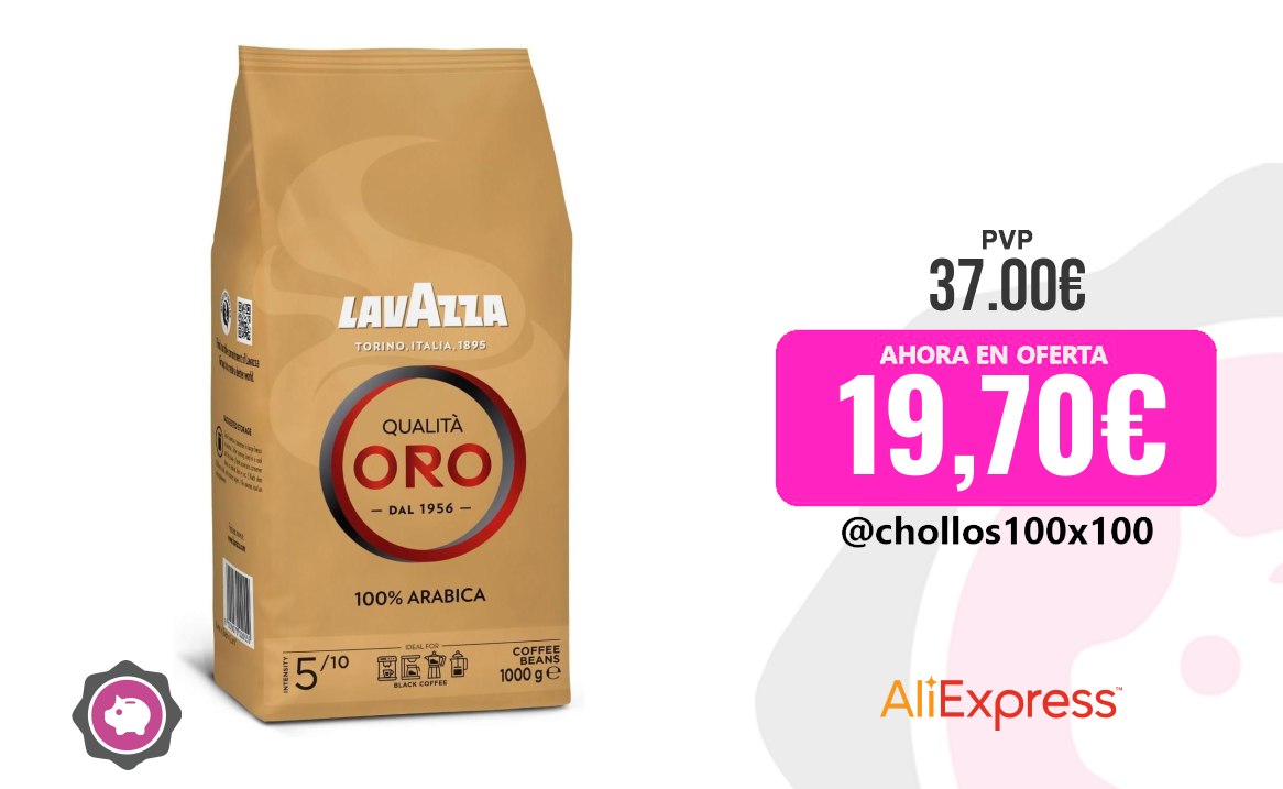 Lavazza Oro Lavazza, Qualità Oro, Café En Grano, Ideal Para La Máquina De