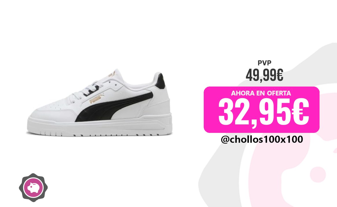Puma Shuffle Puma Tenis Unisex Shuffle Downtown, Puma Blanco Puma Neg