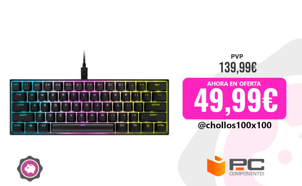 Corsair K65 Corsair K65 Mini Teclado Mecánico Gaming RGB Switch Cherry M