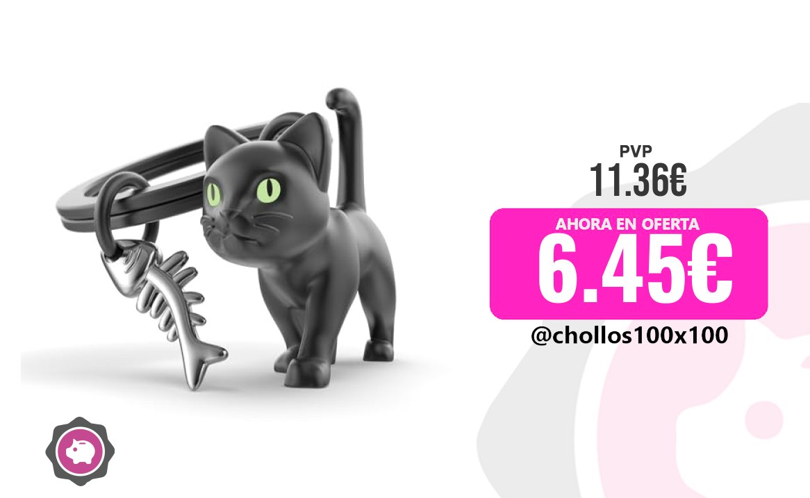 Llavero Gato Metalmorphose – Llavero De Gato Negro Con Ojos Fosfor