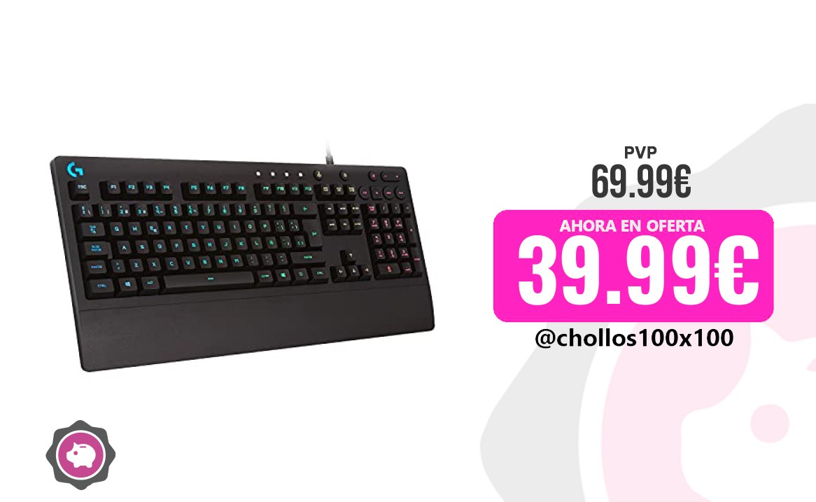 Teclado Gaming Personal Logitech G G213 Prodigy Teclado Gaming, RGB