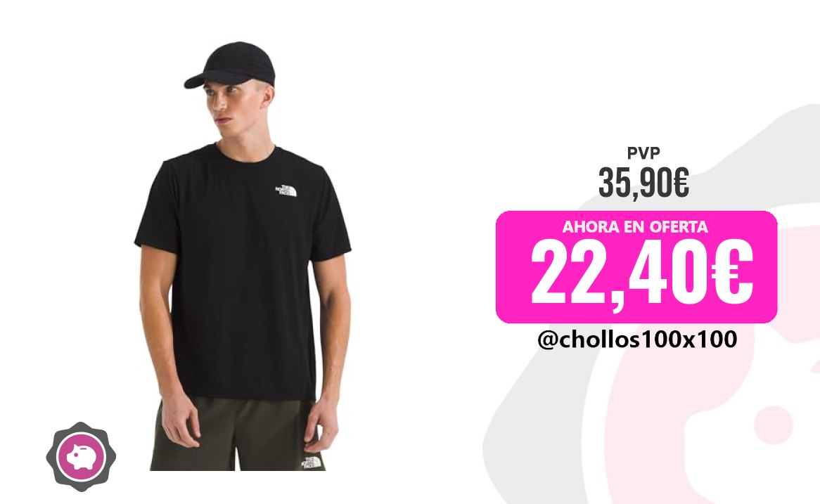 CUPONAZO The North Face NF0A894BJK3 M 24/7 S/S tee REG T-Shirt Hombre TNF Black T