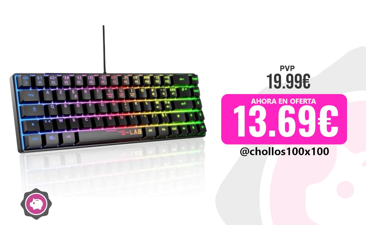 Teclado Gamer Personal The G-Lab Keyz Hydrogen - Teclado Gaming Qwe